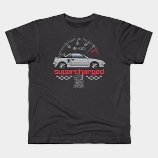 Supercharged-Silver Kids T-Shirt